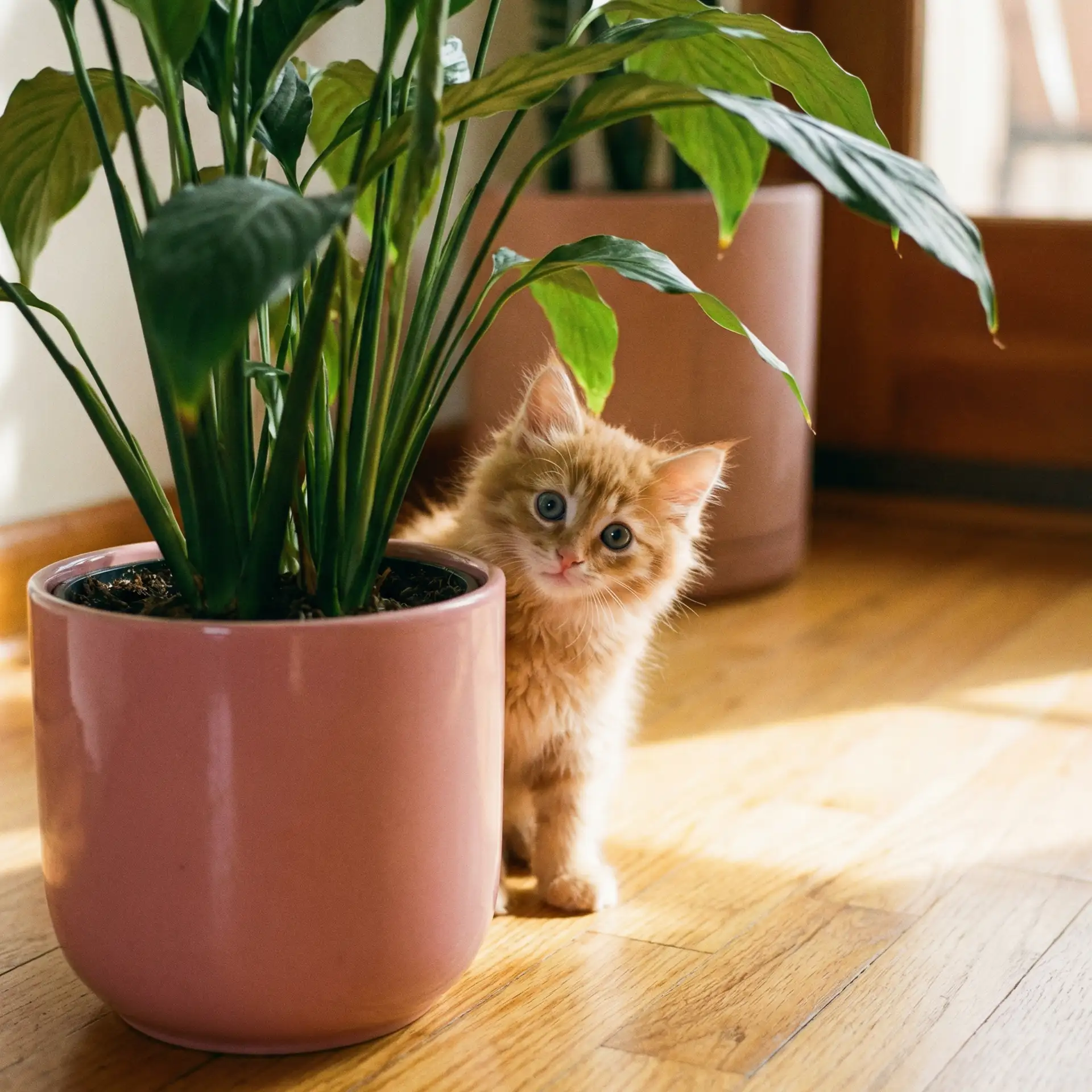 小猫从花盆后探头 - 翁熄性放纵交换